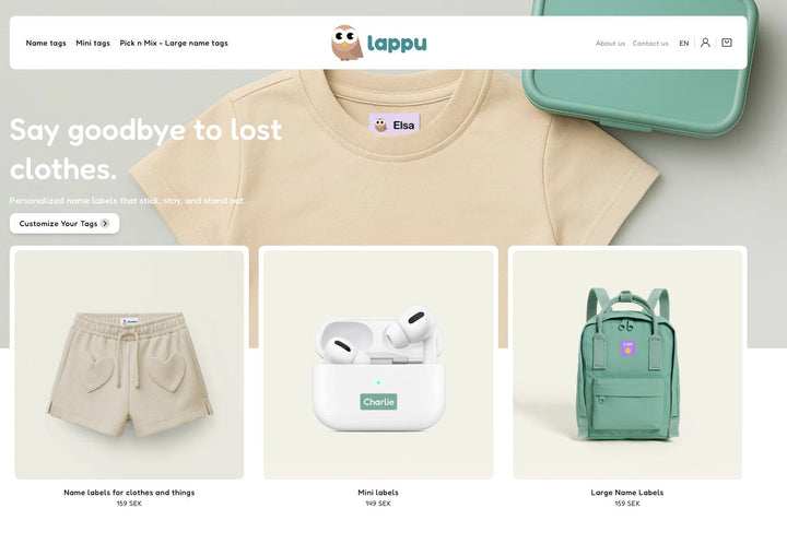 Rabattkod på namnlappar – få 10% rabatt med bonuskoden LAPPU